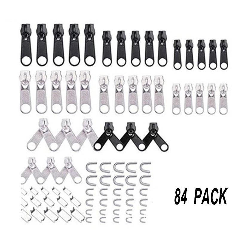 Metal Zip Head Tool for Zipper Repair (84 pcs)