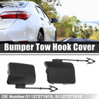 Pair Tow Eye Hook Caps for BMW X5 (2000–2006) Black