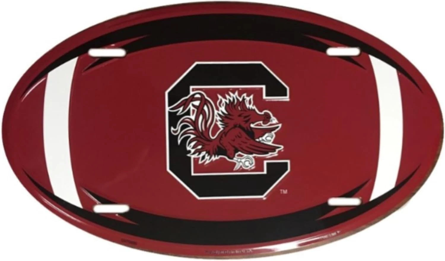 Gamecocks License Plate for South Carolina (Oval Football Design)