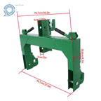 3-Point Quick Hitch with 2" Receiver for Category 1 & 2 Tractor (3000lb)