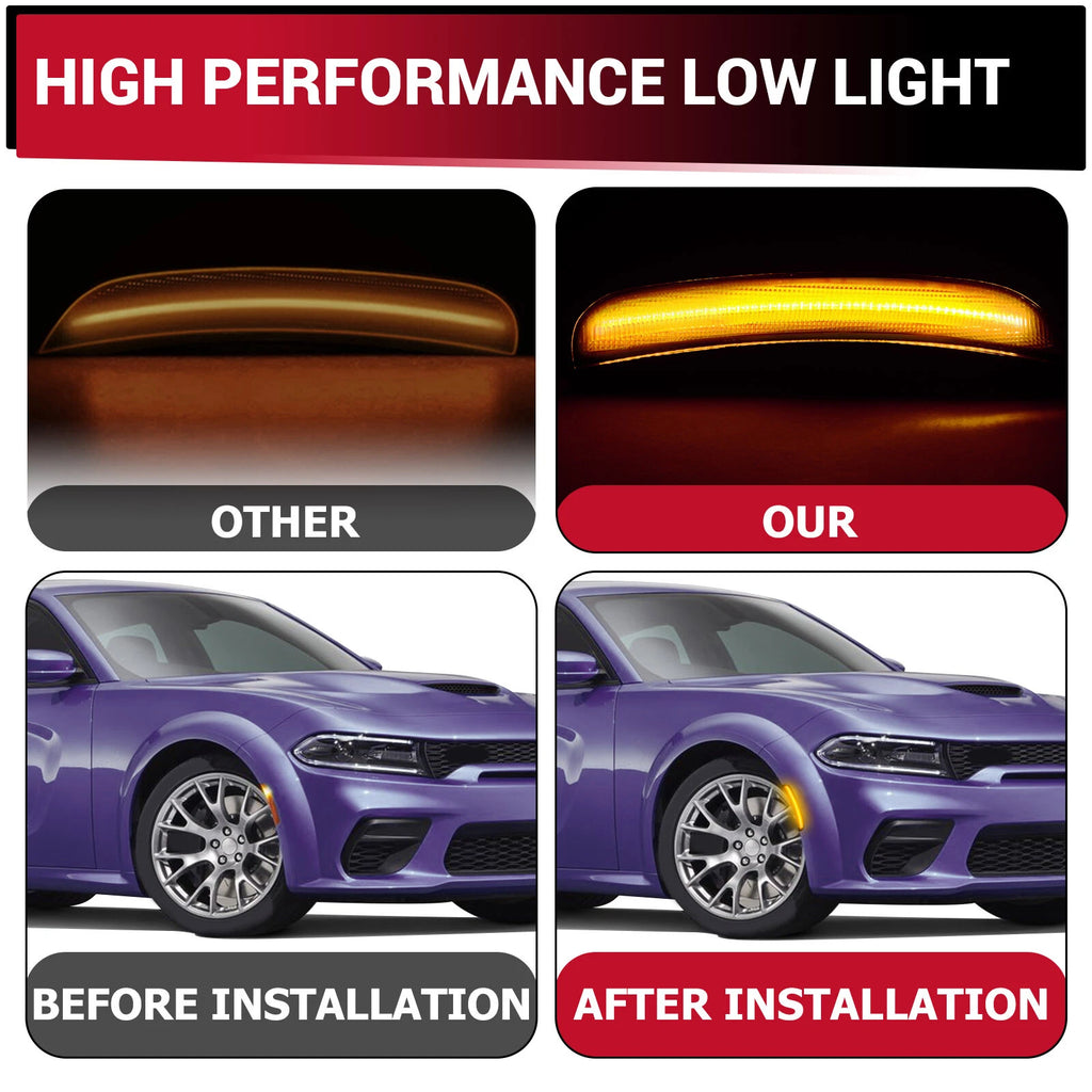 LED Side Marker Signal Lights for Dodge Charger (2015–2023)