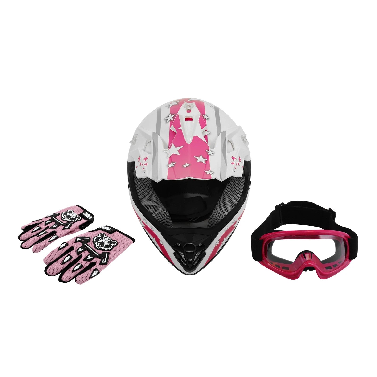 Youth Full Face Helmet for Motorcycle ATV Dirt Bike (S - XL)