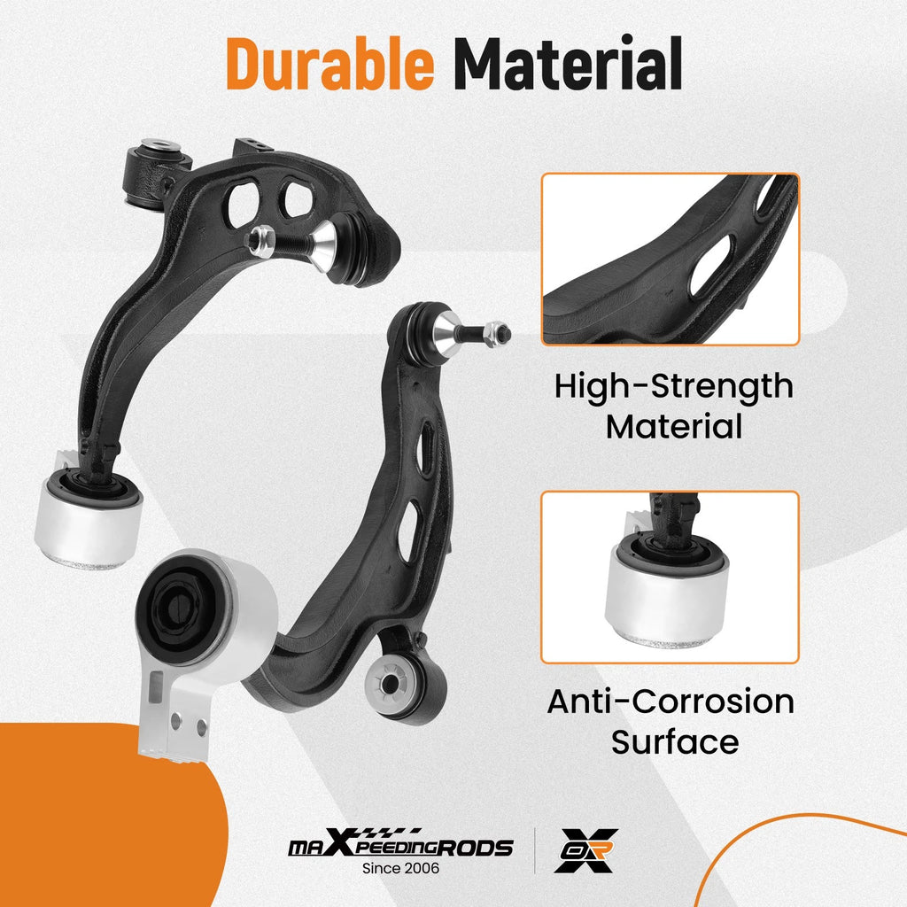 2pc Front Lower Control Arms with Ball Joint for Lincoln MKS MKT (2013–2019)