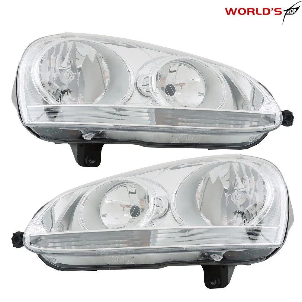 Chrome Headlights for Volkswagen Rabbit & Jetta (2005–2009)