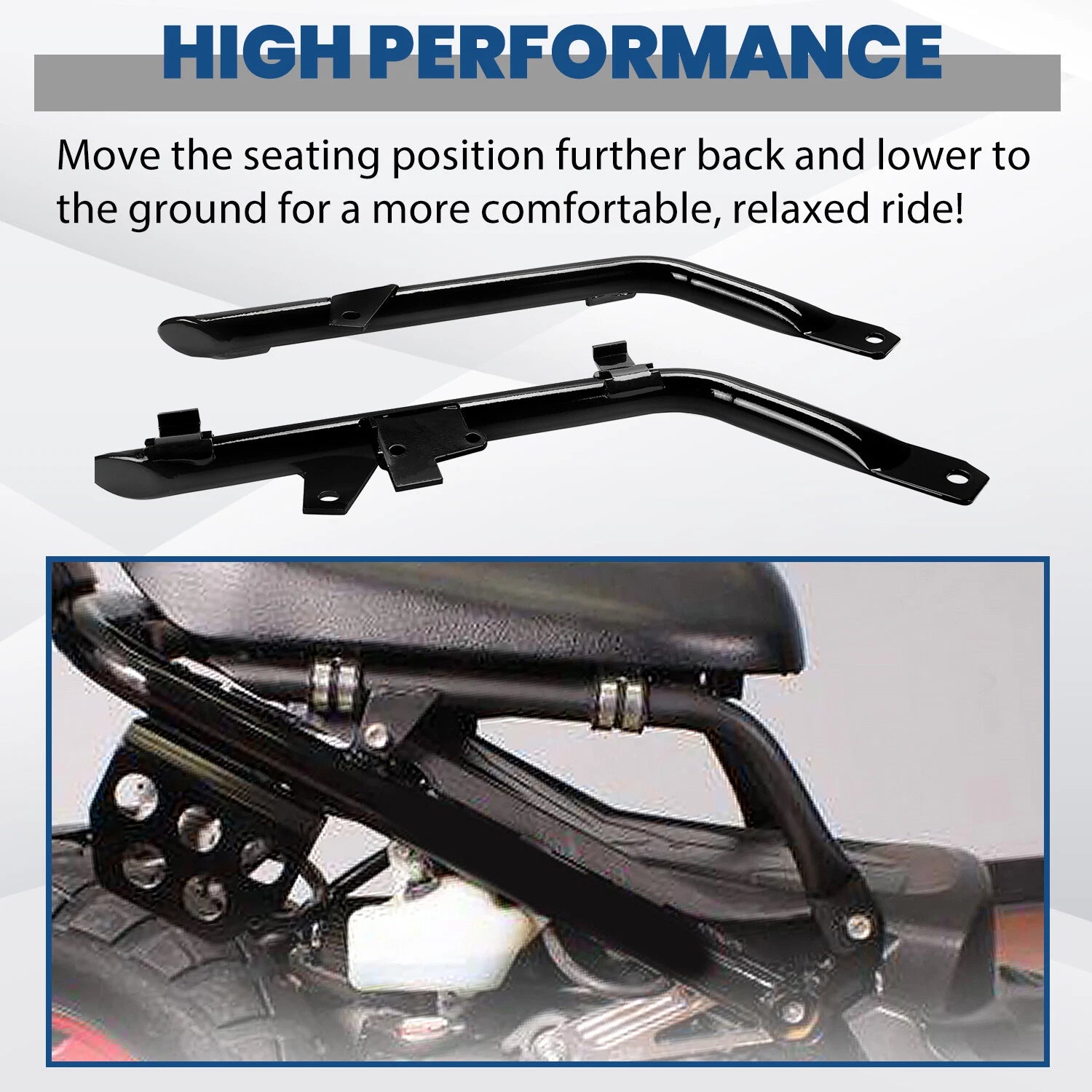 Lowered Bracket Seat Frame Bars for Honda Ruckus 50 (2003–2020)