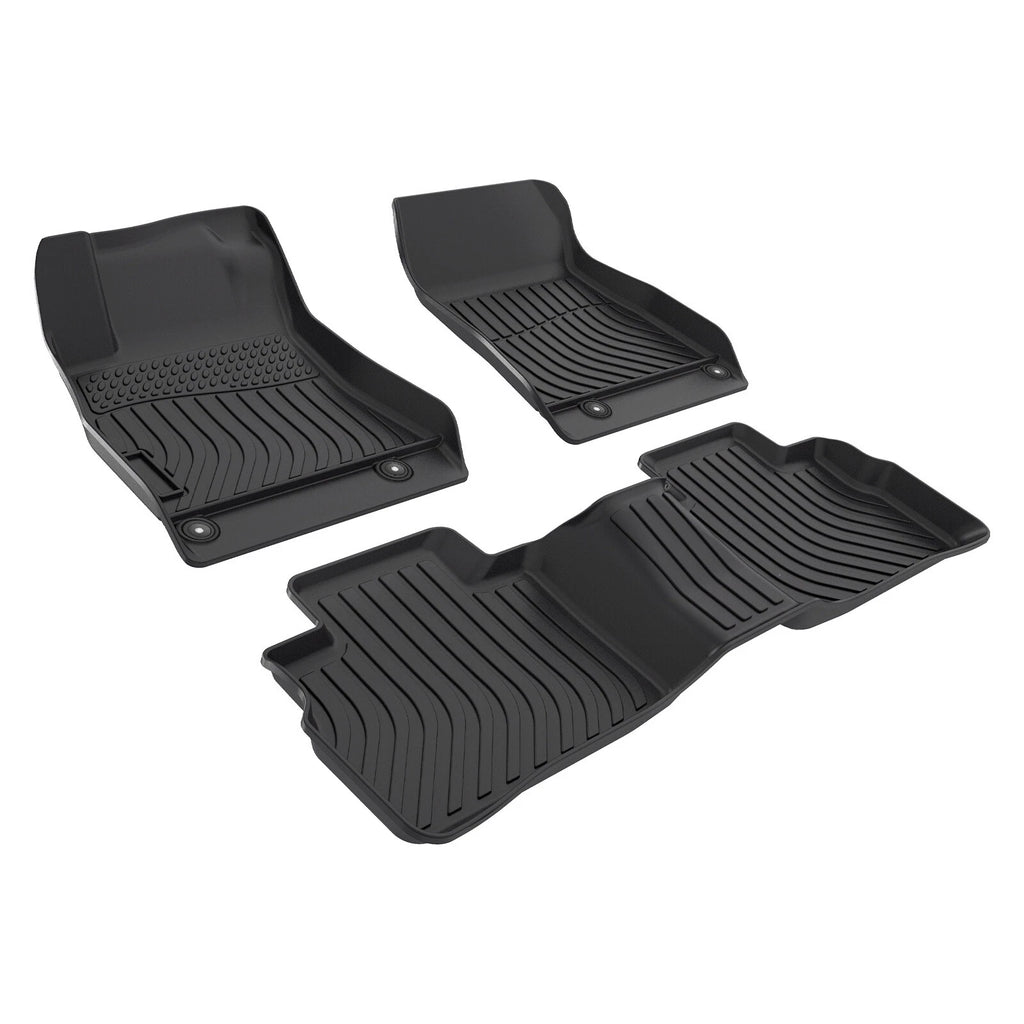 Set of 3 TPE Rubber All Weather Floor Mats for Nissan Sentra (2020–2025)