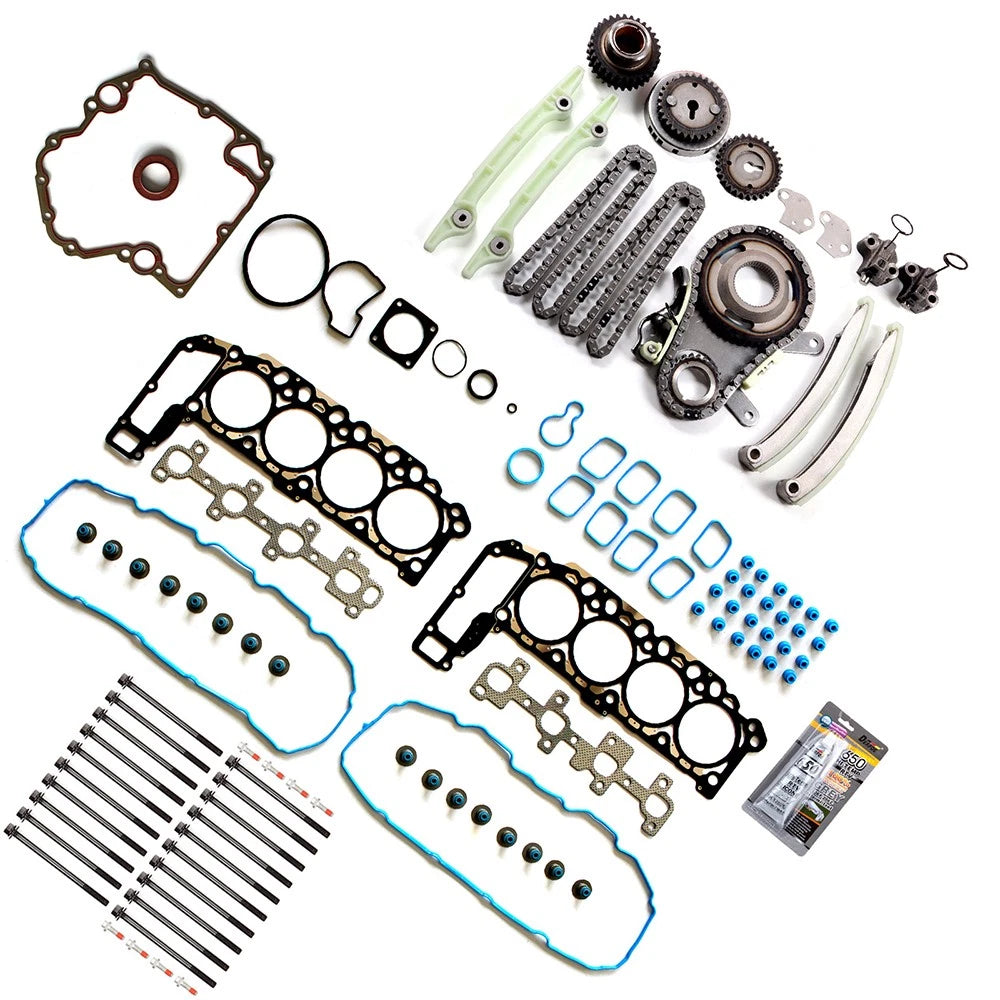 Head Gasket Bolts Set & Timing Chain Kit for Dodge Dakota Durango Ram 1500 Jeep