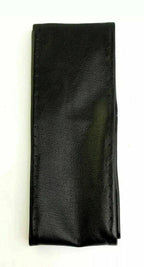 Genuine Leather Steering Wheel Cover Black Stitch On for Mini Cooper (2007–2015)