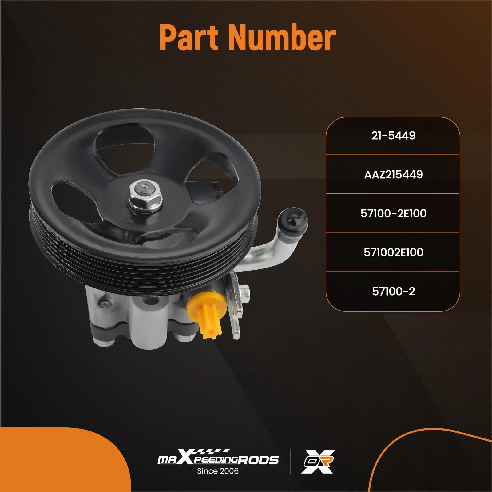 Power Steering Pump for Hyundai Tucson (2005–2009) 21-5449 G6BA