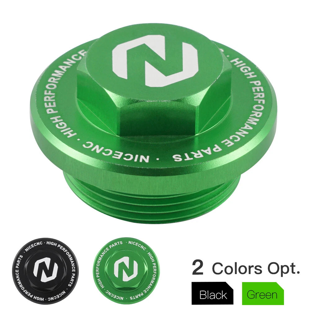 Billet Engine Oil Fuel Filler Cap Plug for Kawasaki KLR650 (2007–2024)