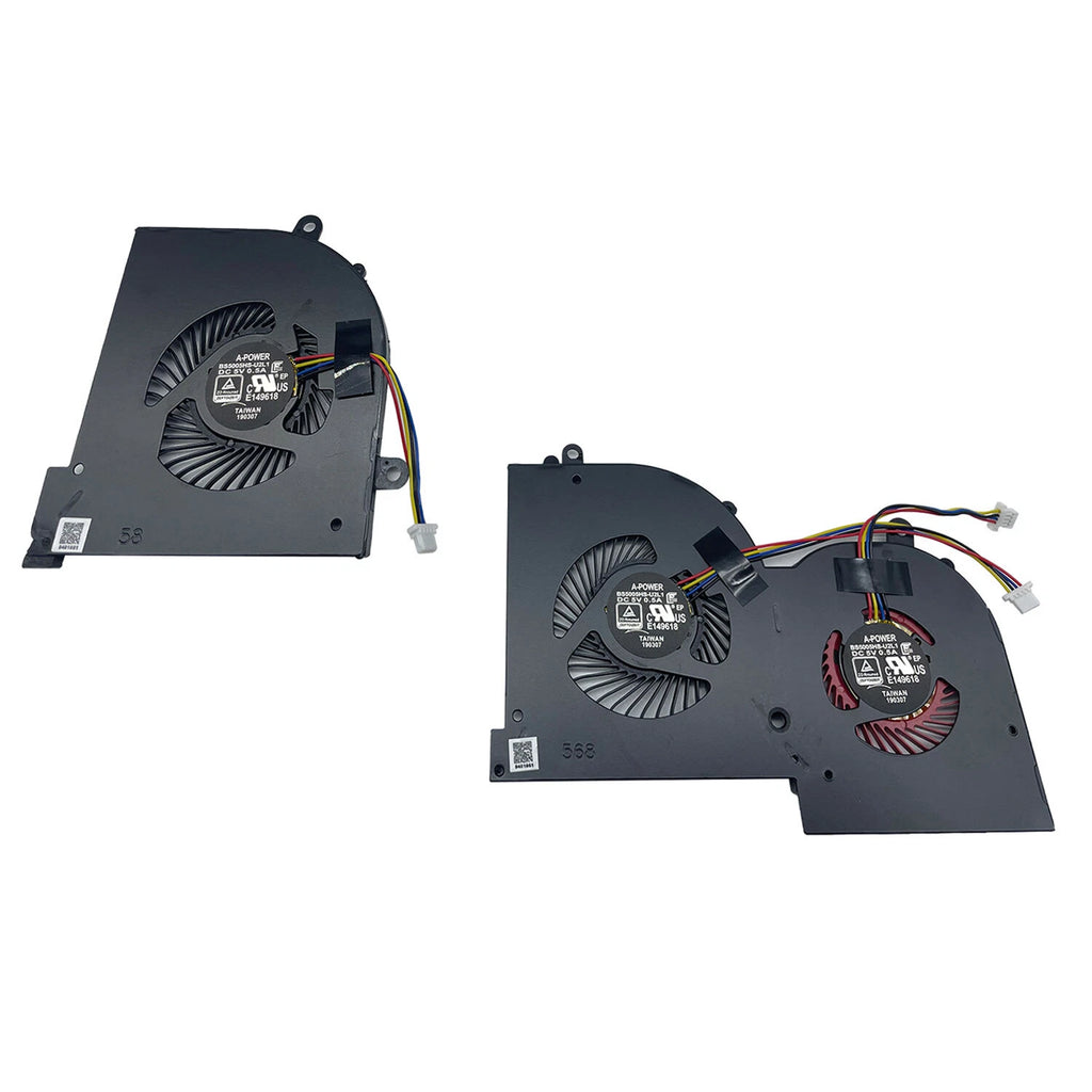 GPU & CPU Fan for MSI GS65 Stealth 8SE 8SF 8SG 8RE 8RF GS65VR (2018–2019)