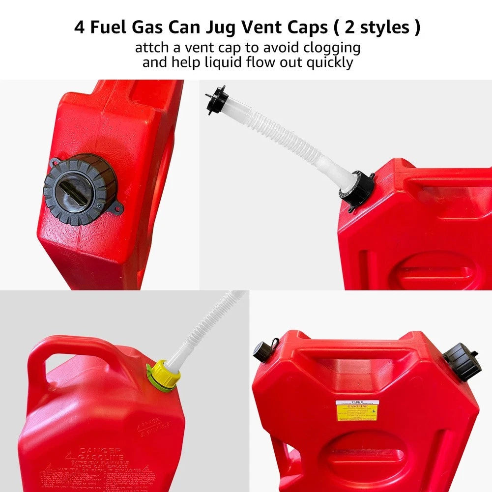 Set of 3 Gas Can Spout Replacement with Hex Nut for Blitz