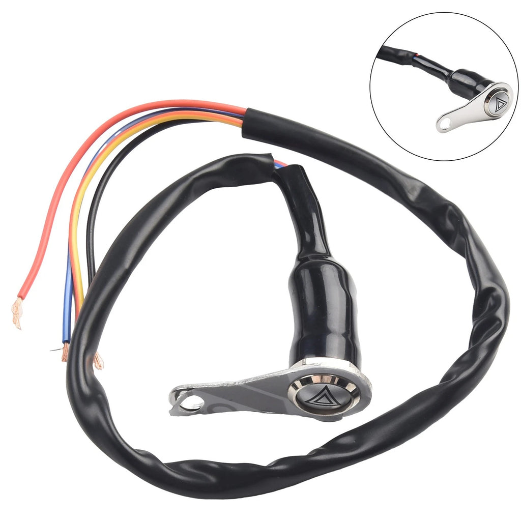 Red LED Push Button Switch for Motorcycle (12V)