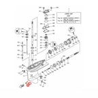 2X Slot Head Drain Fill Plug Screw & Gasket Kit for Yamaha Outboards (Lower Unit)