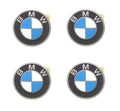 Set of 4 Wheel Center Cap Emblems for BMW E10 E21 E30 (OEM 45mm)