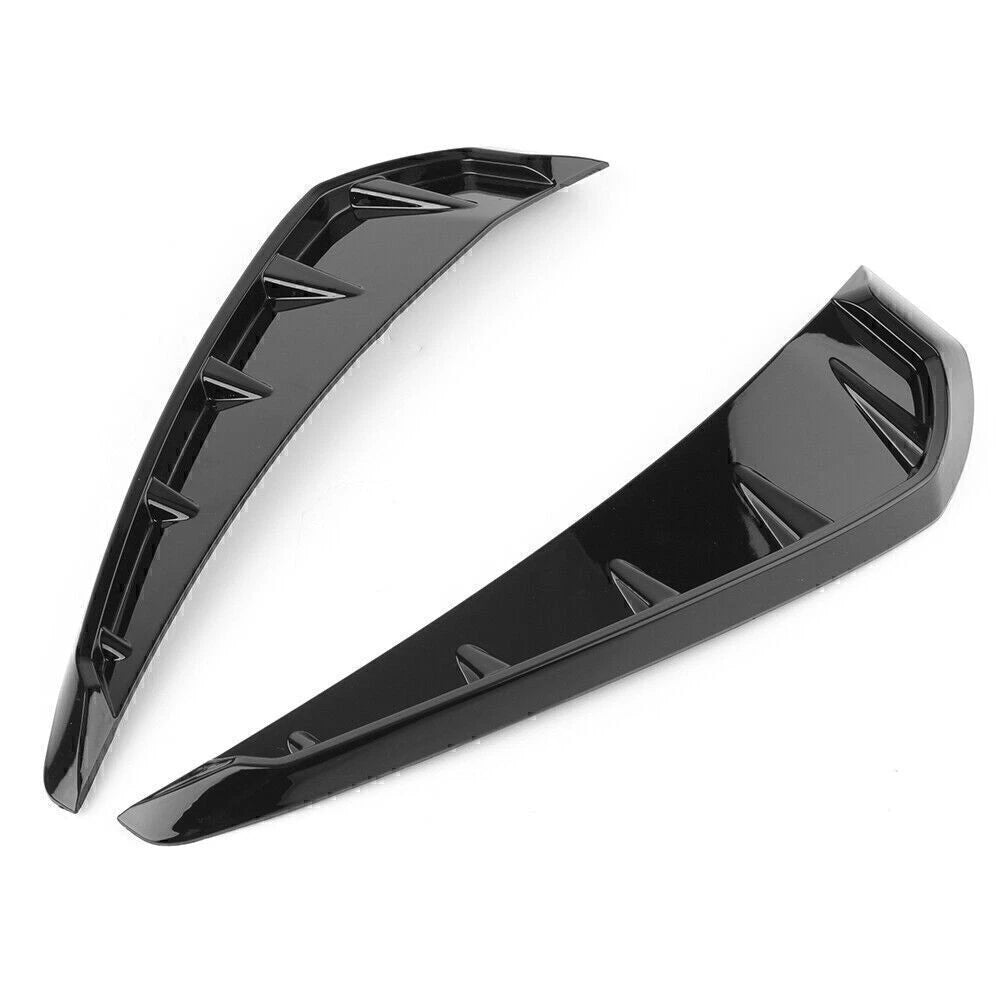 Set of 2 Side Fender Vents for Honda Civic (2016–2020) Glossy Black ABS