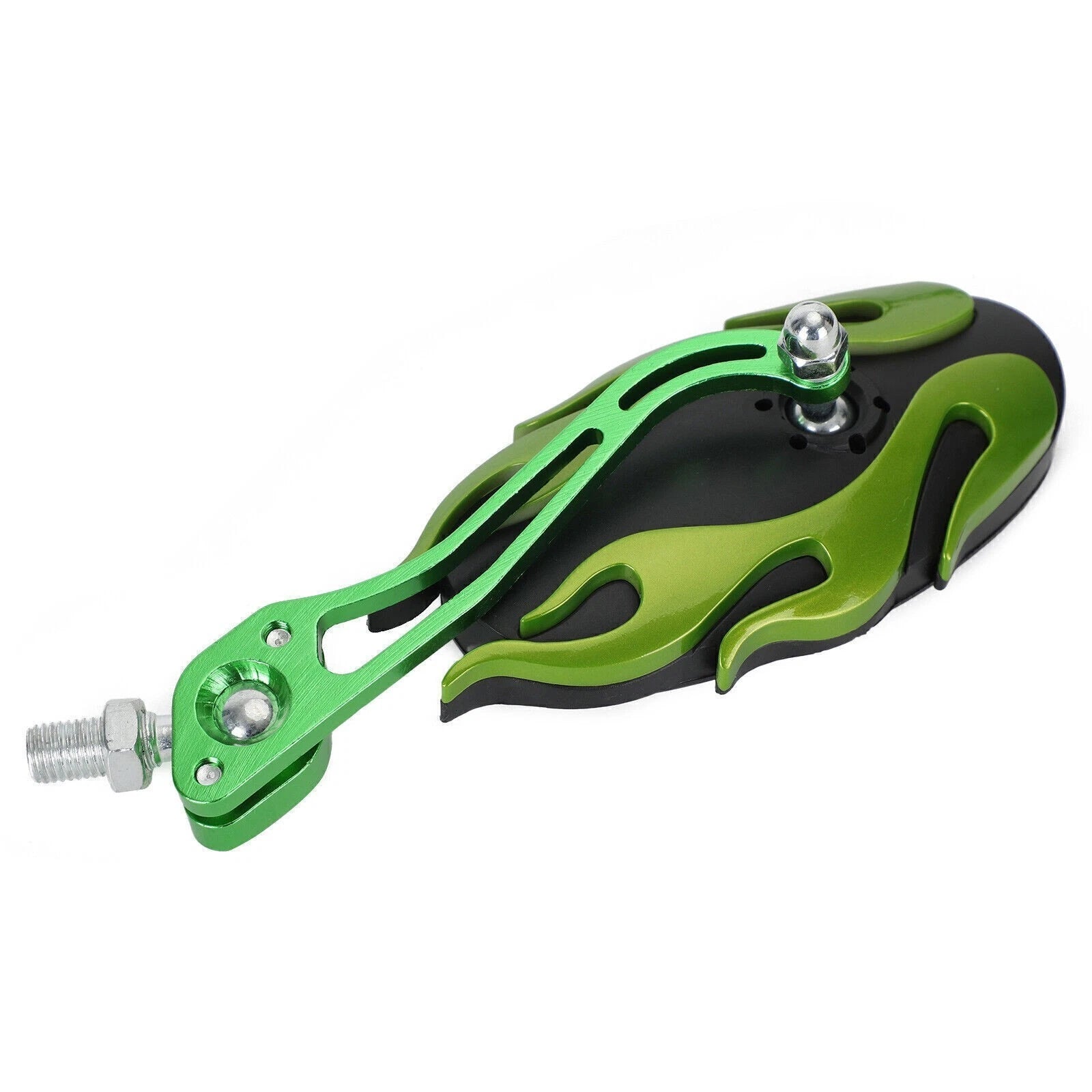 Universal Motorcycle Rearview Mirrors 8mm 10mm Green Y3 #3