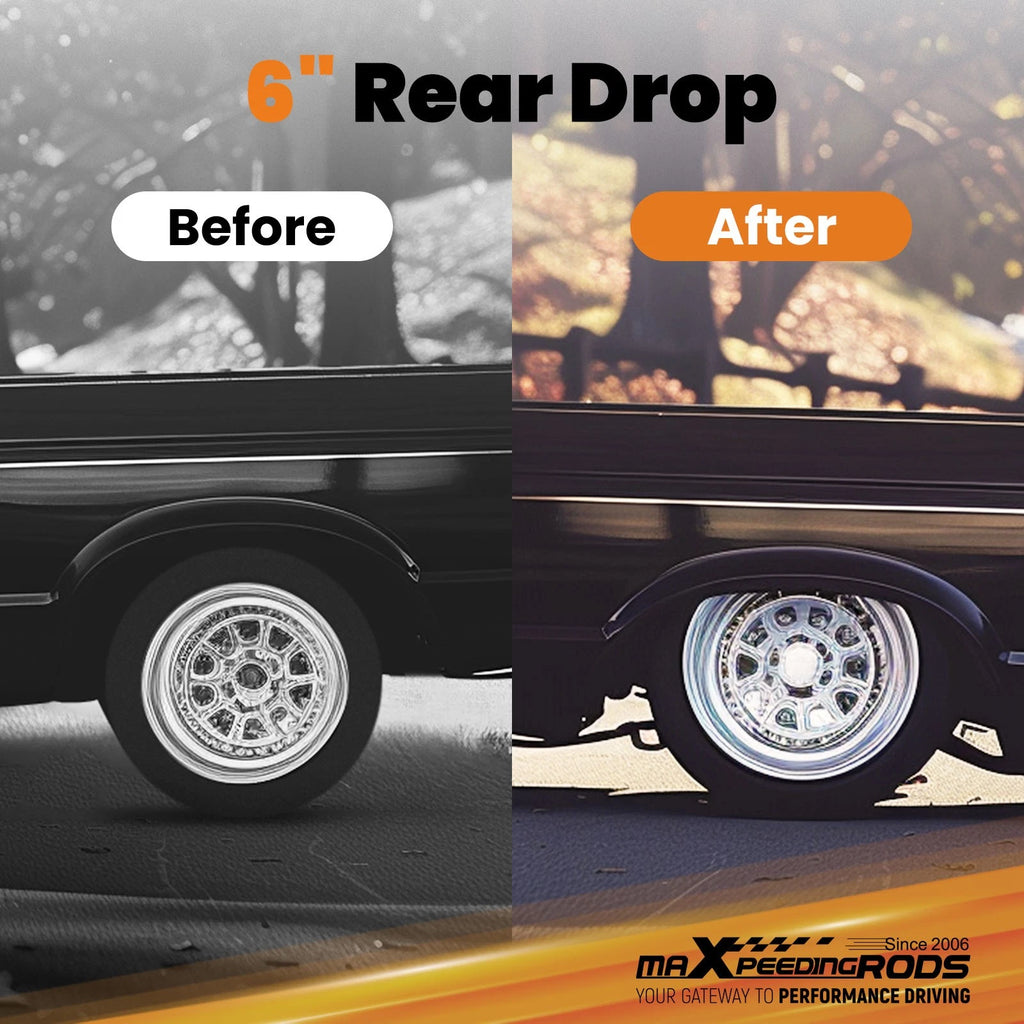 Rear Drop Lowering Flip Kit for Chevrolet GMC C1500 (1988–1998)
