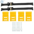 E Track Wheel Chock System for Secure Cargo Transport (1 Pack)