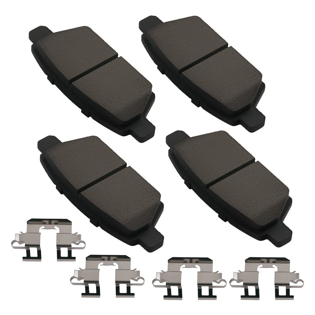 Set of 4 Rear Ceramic Brake Pads for Lincoln MKZ Zephyr (2006–2012) P-1161