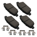 Set of 4 Rear Ceramic Brake Pads for Lincoln MKZ Zephyr (2006–2012) P-1161
