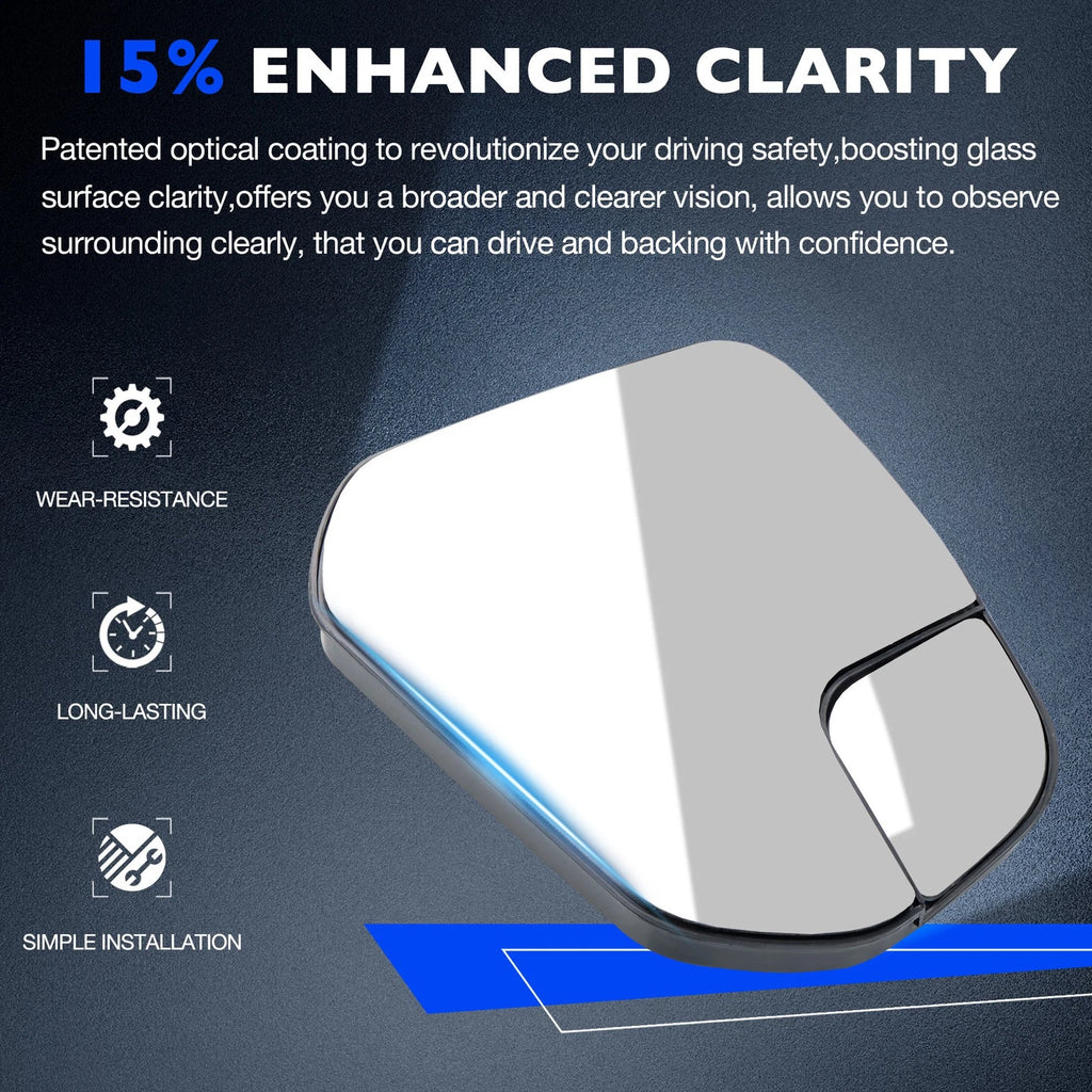 Passenger Right Side Mirror Glass for Ford Transit Connect (2014-2022)