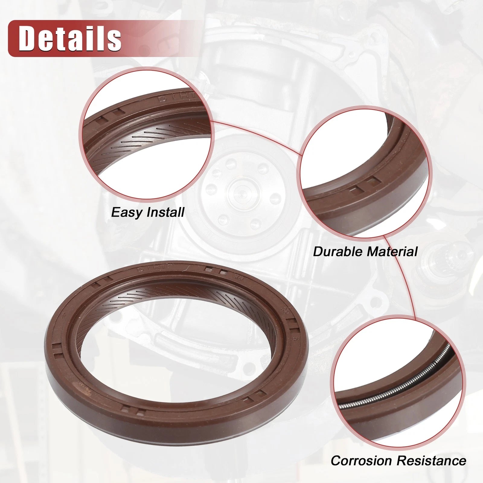 Engine Crankshaft Seal No. 9031138059 for Toyota Corolla (1998–2008)