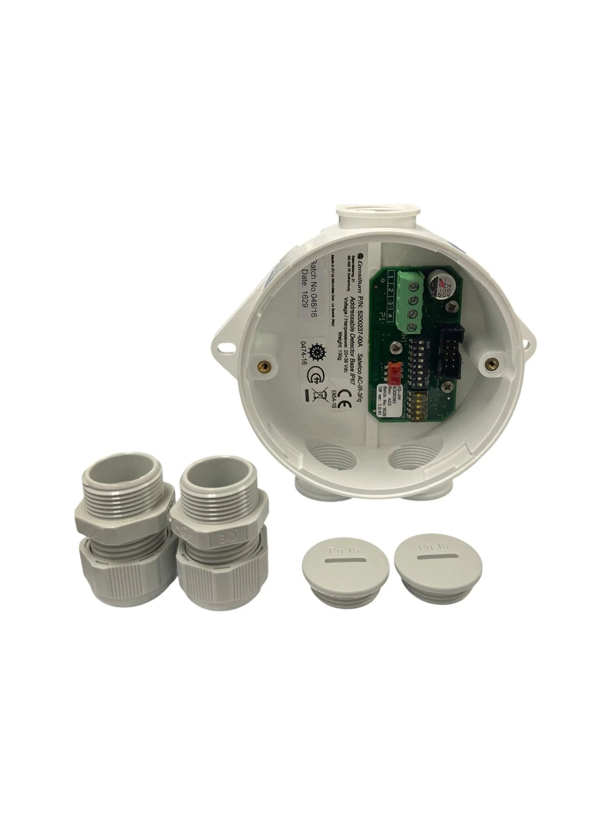 Salwico AC-IR-3FQ Detector Addressable Base for Consilium 5200237-00A (IP65/67)