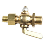 Valve Brass Petcock 6.5mm Copper Dowel Mouth Standard Pattern