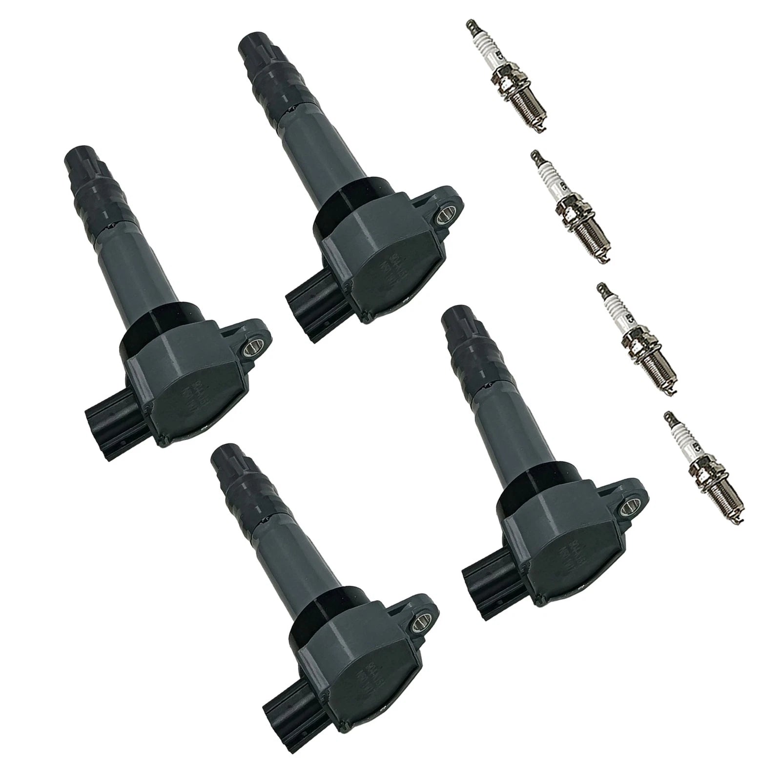 Set of 4 Ignition Coils & Spark Plugs for Mitsubishi Outlander (2003-2020)