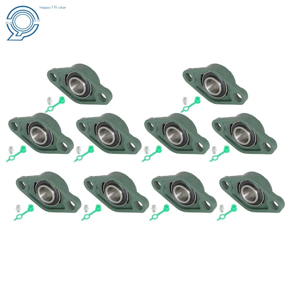 10 Pack Pillow Block Flange Bearing UCFL205-16 for (1" Bore)