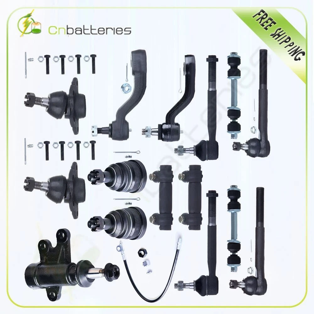 15Pc Suspension Kit Ball Joints Tie Rods Pitman Arm for GMC C2500 C3500 (1990–2000)