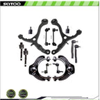 Complete Control Arm Ball Joint Tie Rod Sway Bar Kit for Honda Accord (2008–2012)
