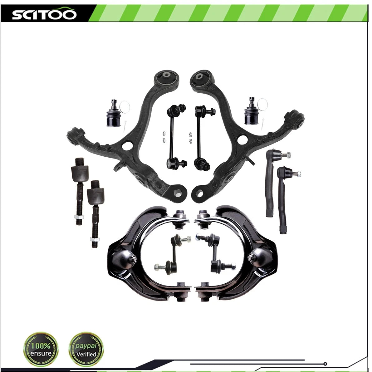 Complete Control Arm Ball Joint Tie Rod Sway Bar Kit for Honda Accord (2008–2012)