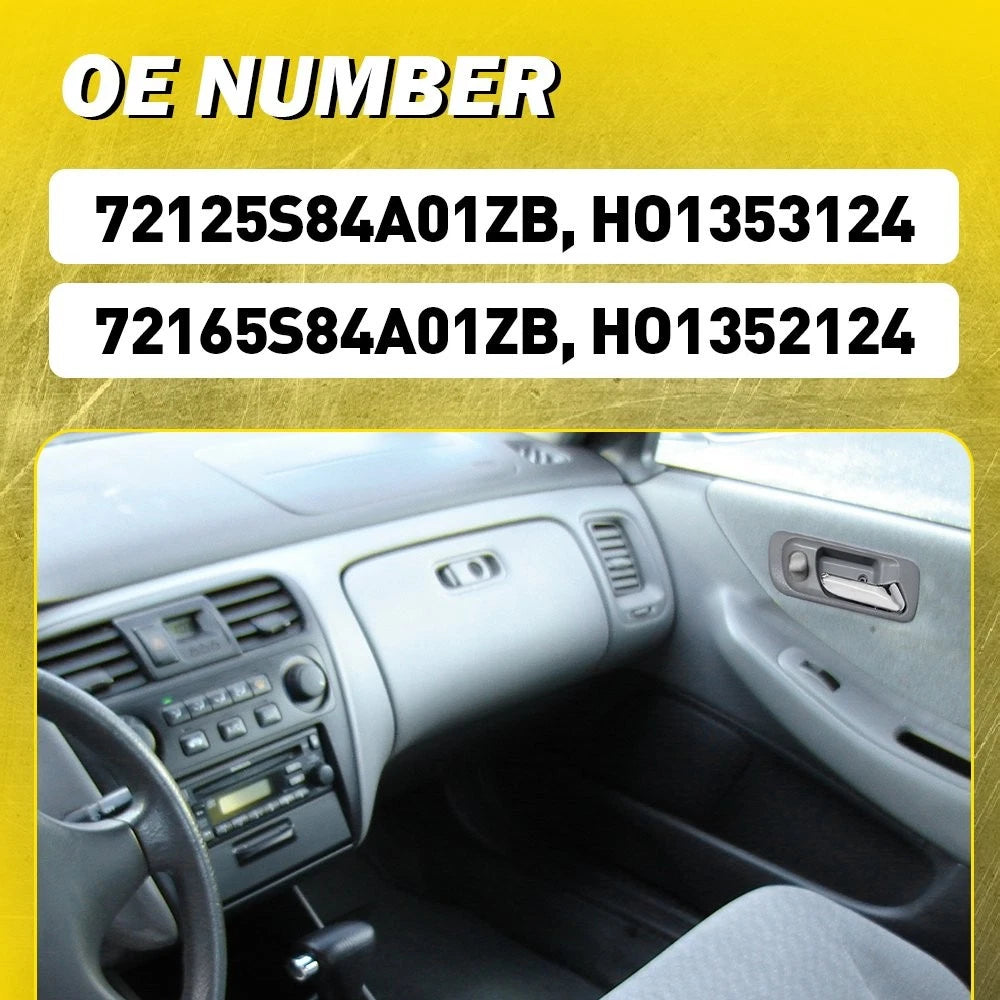 Door Handle Set for Honda Accord (1998–2002) - Front Left Right Inner Gray