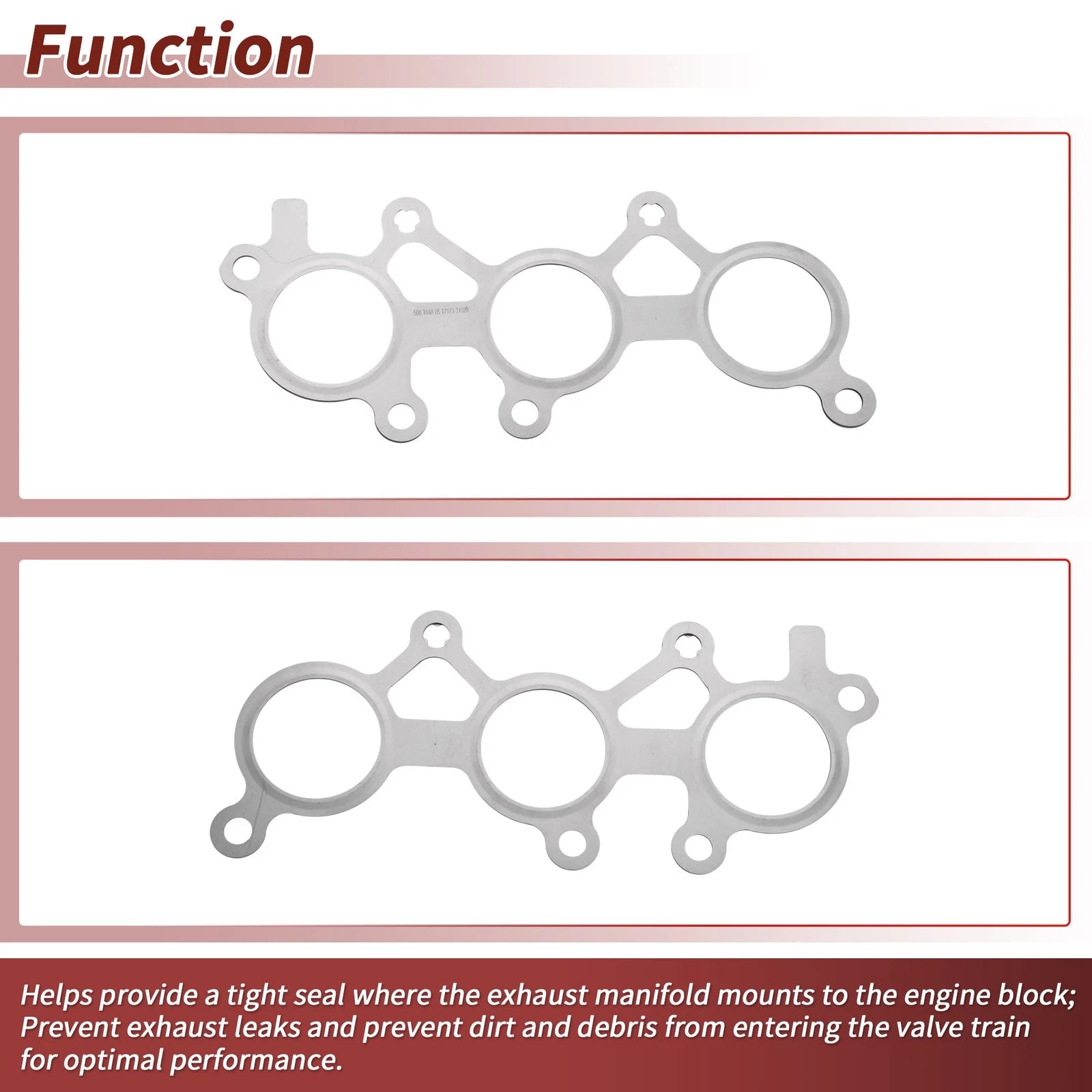 1 Pc Exhaust Manifold Header Gasket for Toyota Avalon (2005–2018) No. 1717331020