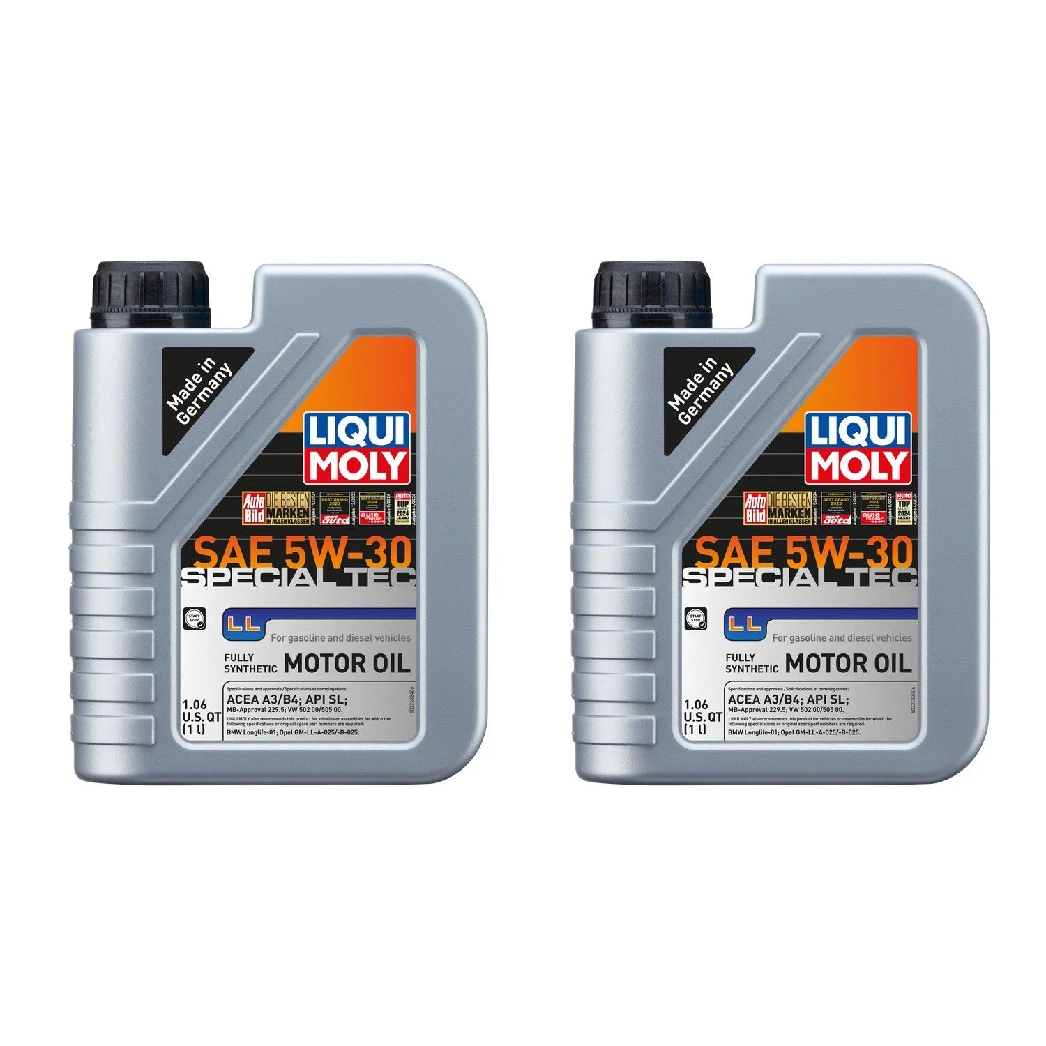 Set of 2 Liqui Moly Special Tec LL 5W-30 Engine Motor Oil (1L each)