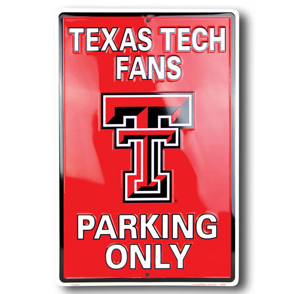 Parking Sign for Texas Tech Fans (12 x 18)