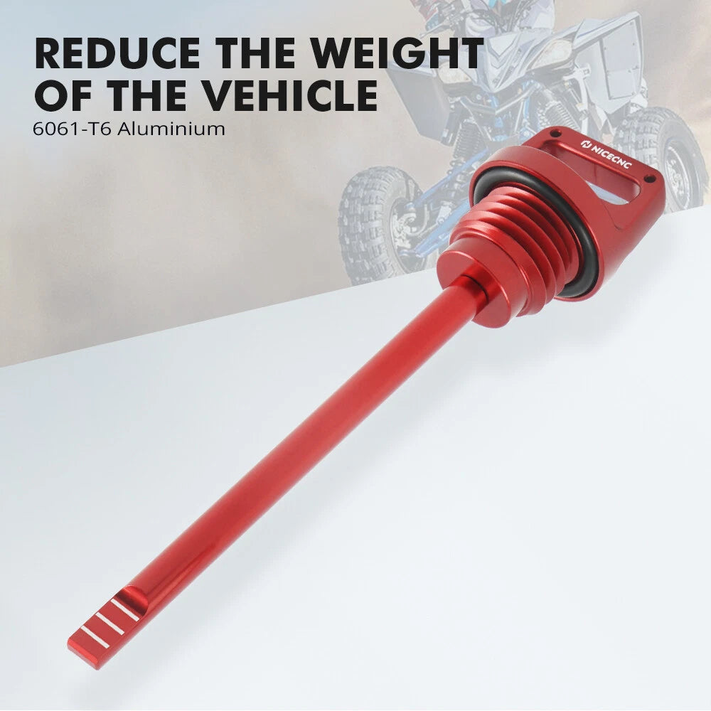 Aluminum Oil Level Checker Dipstick with O-ring for Yamaha Banshee 350 (1987–2006)
