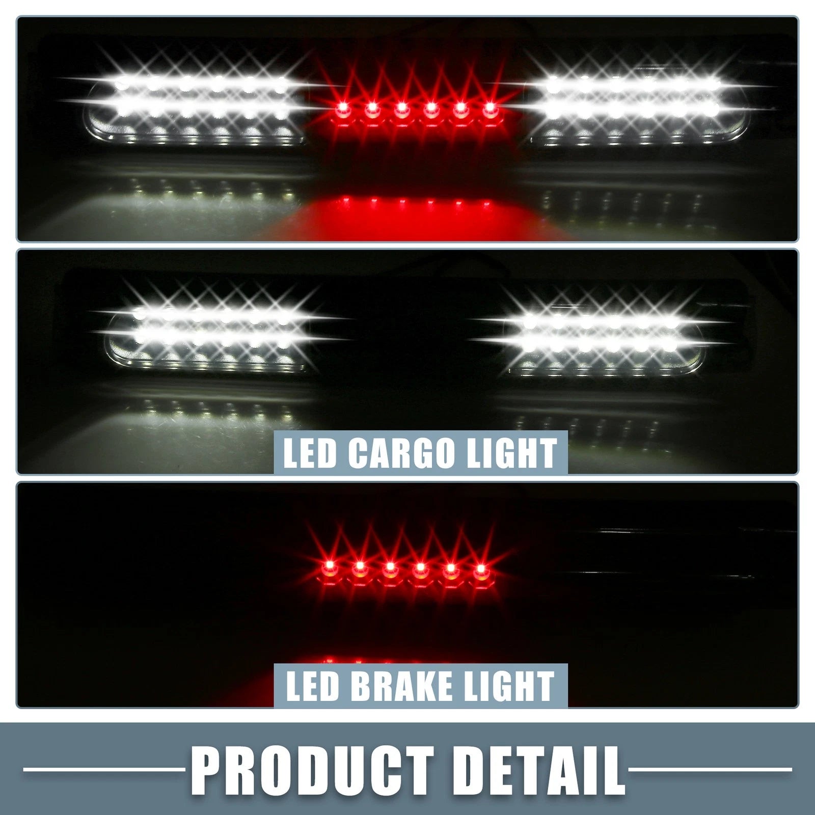 High Mount Stop Light XL3Z13A613AA for Ford F150 (2004–2008) Black Smoked Lens