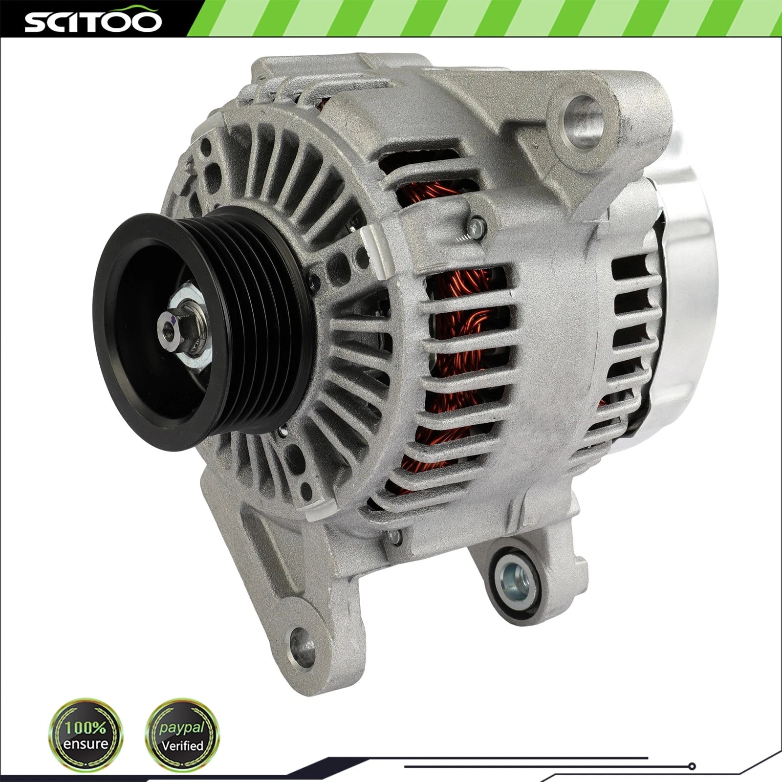 Alternator for Jeep Wrangler TJ (2001–2006) L6 4.0L 117A 13876 90-29-5663