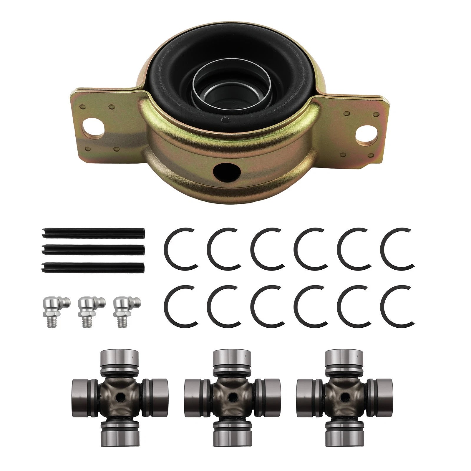 Propeller Shaft Bearing Carrier & U-joints for Polaris Ranger RZR (570-1000)