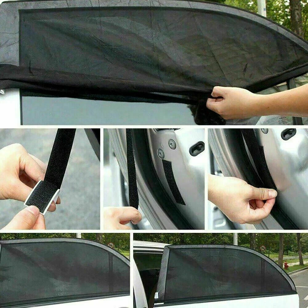 Car Side Window Sun Shade Mesh Cover for 4 Seats (2017-2020)