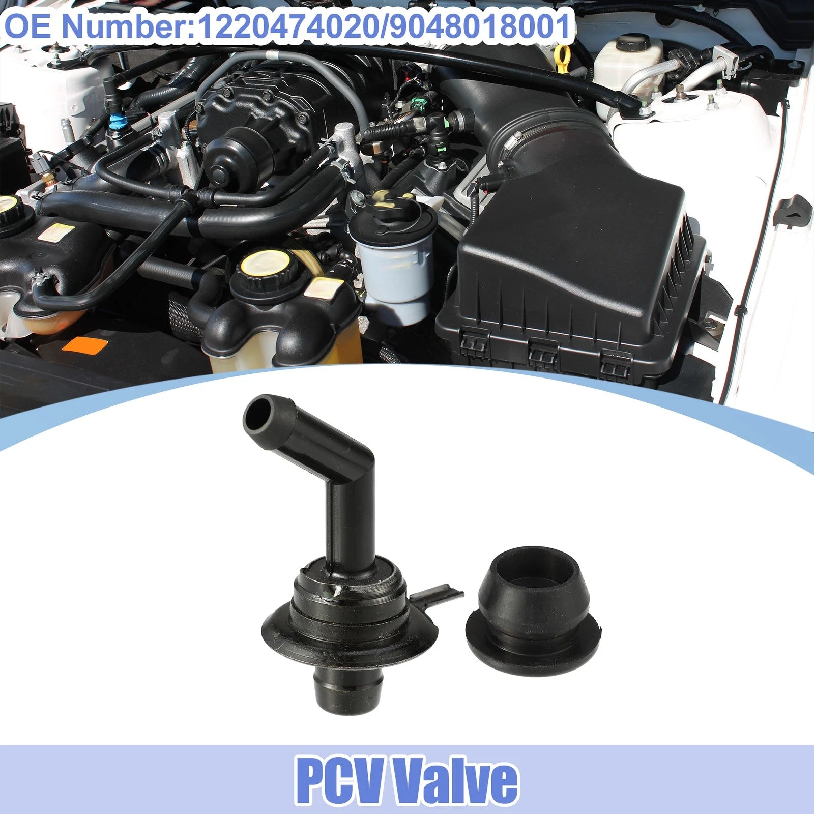 PCV Valve Grommet Kit for Toyota Celica 2.2L (1992–1999) No. 1220474020/9048018001