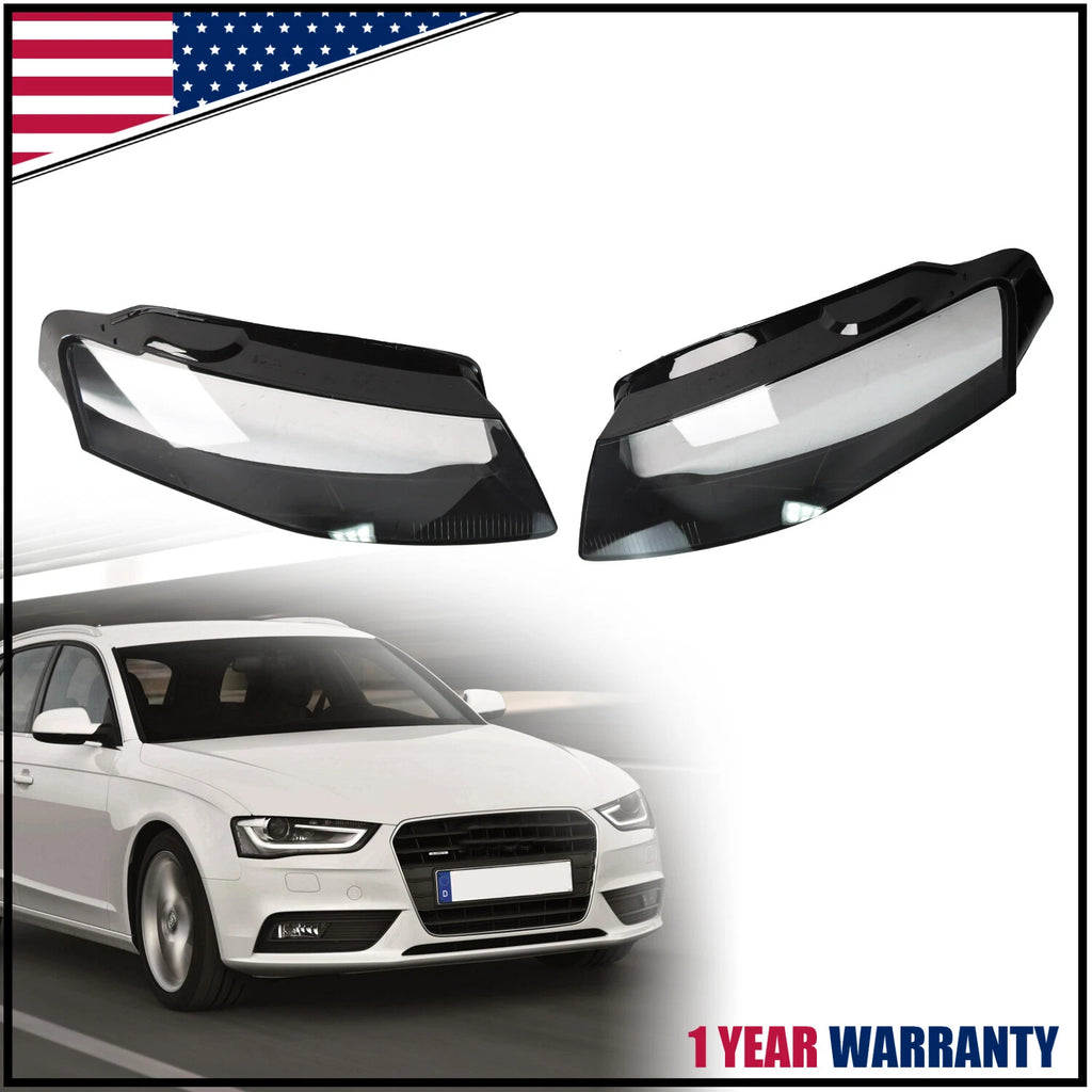 Headlamp Cover Pair for Audi A4 B8 (2009–2012)