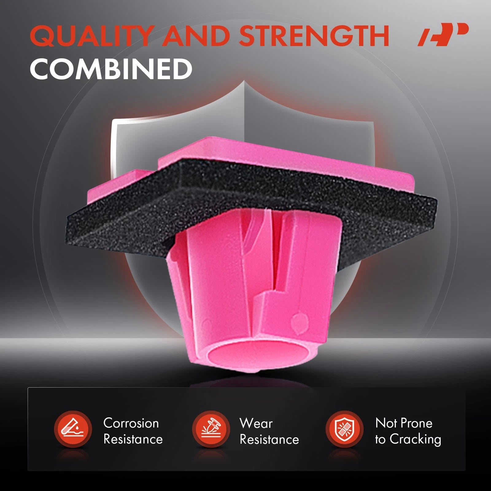 50x Nylon Garnish Moulding Clips with Sealer for Hyundai