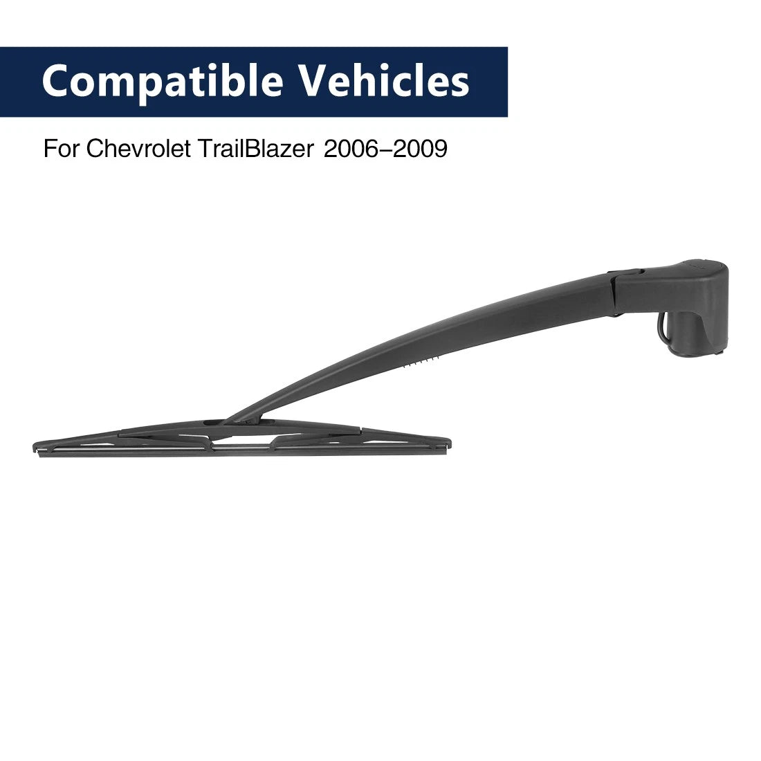 Set of 2 Rear Windshield Wiper Blade Arms for Chevrolet TrailBlazer (2006–2009)