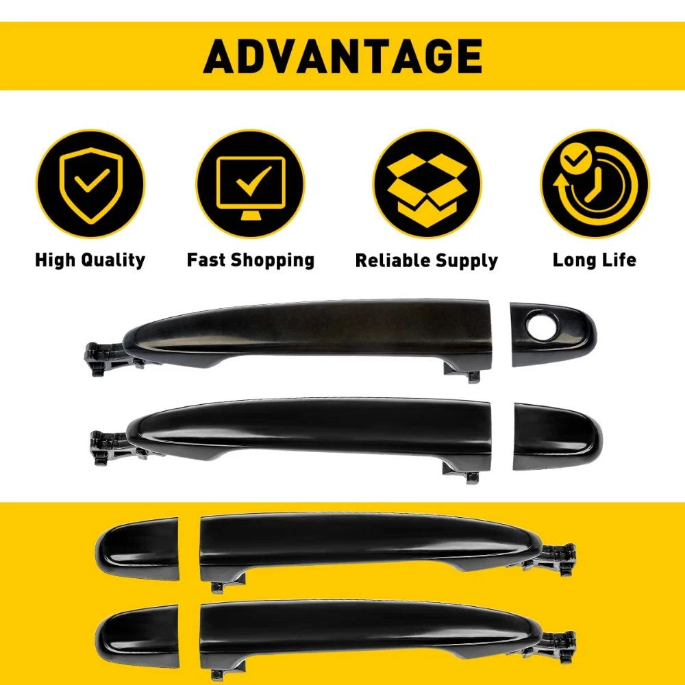 Door Handle for Toyota Camry (2007–2011) Outer Smooth Black