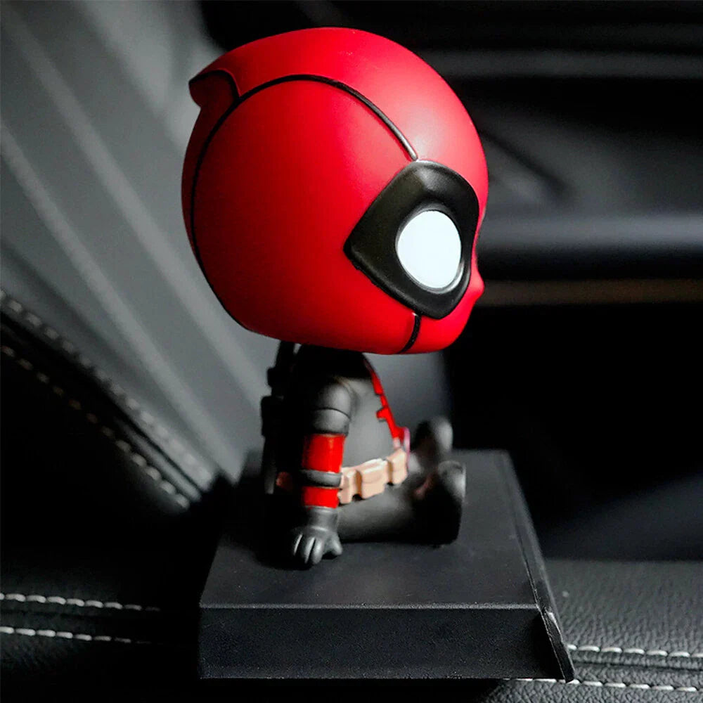 Shaking Head Phone Bracket for Car Dashboard - Deadpool Decorative Gift