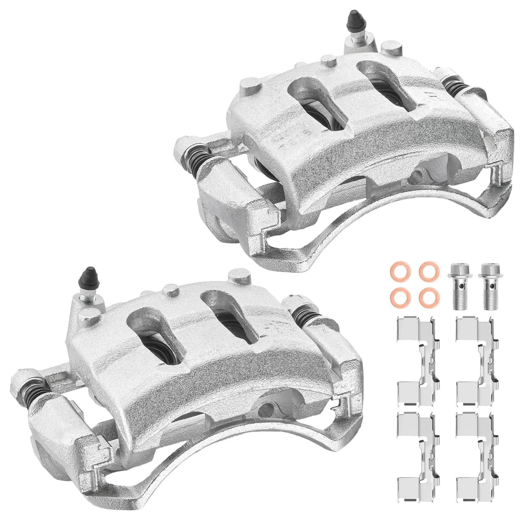 2X Front Disc Brake Calipers w/ Bracket for Nissan Frontier (1998–2004)